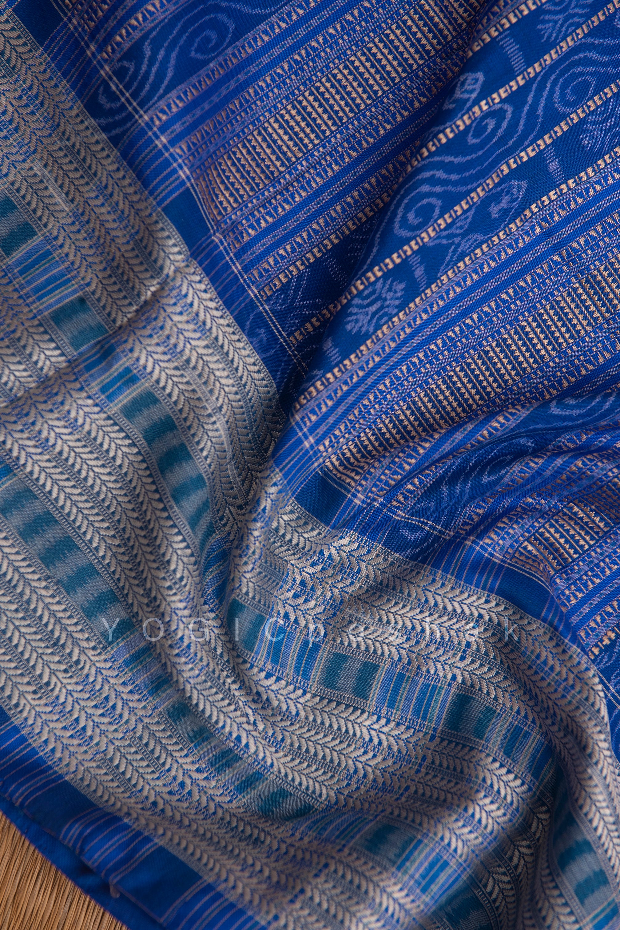 Aaranya | Handwoven Contemporary Pata Silk Saree | Natural Dyed
