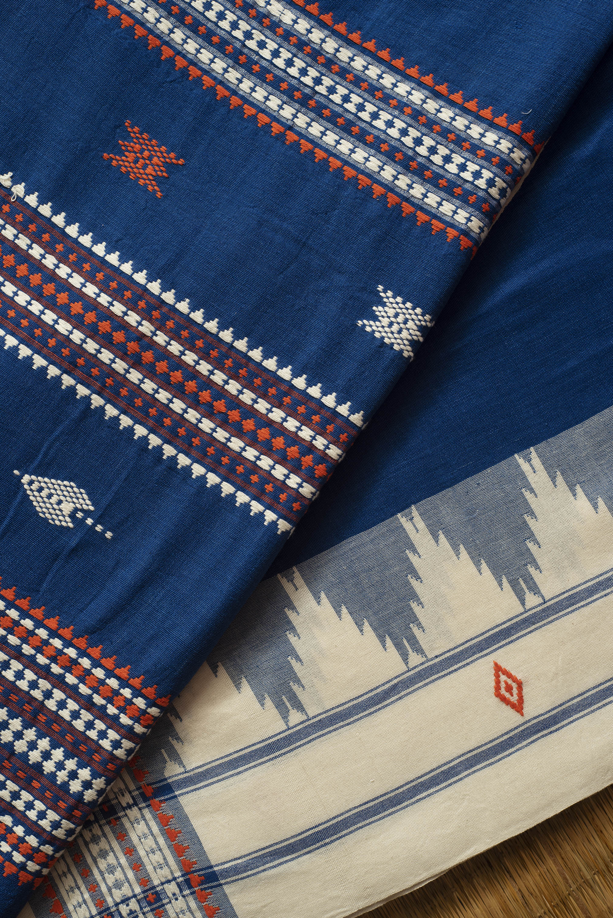 Kotpad handloom cotton saree | natural dyed | indigo